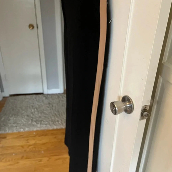 Eileen Fisher Womens 100% Silk Side Stripe Casual Wide Leg Pants black, size 4 - Picture 5 of 16